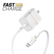 Otterbox - Premium Fast Charge Power Delivery Wall Charger 20W with Lightning 3.3ft White