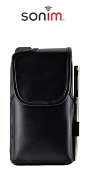 Sonim - Leather Pouch with Metal Clip Black for XP8