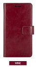 â€‹GoosPery Blue Moon Wallet Case For iPh7 Wine Color